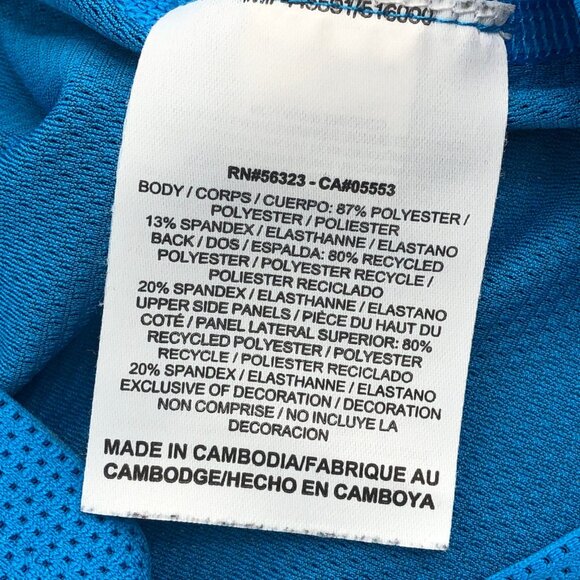 Nike Blue Dri-Fit T-Shirt | Made in Cambodia - Picture 5 of 6